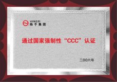揚(yáng)子通過3C認(rèn)證企業(yè) 揚(yáng)子通過3C認(rèn)證企業(yè)